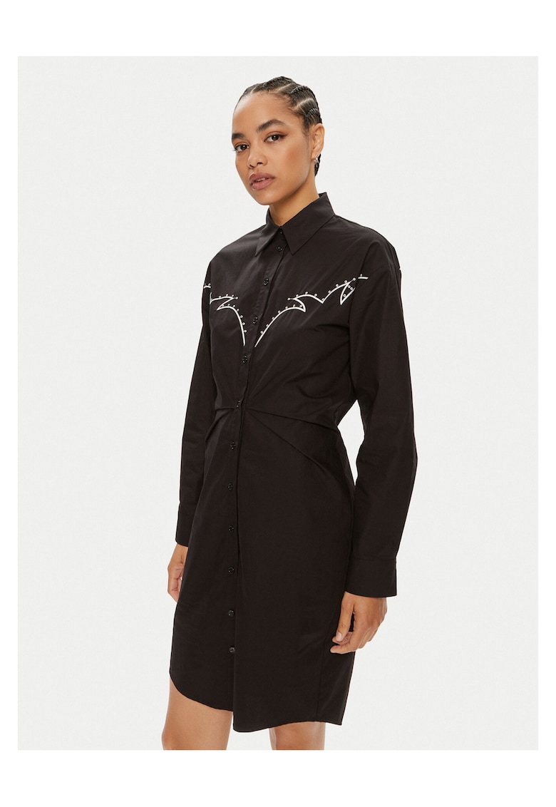 Rochie camasa negru