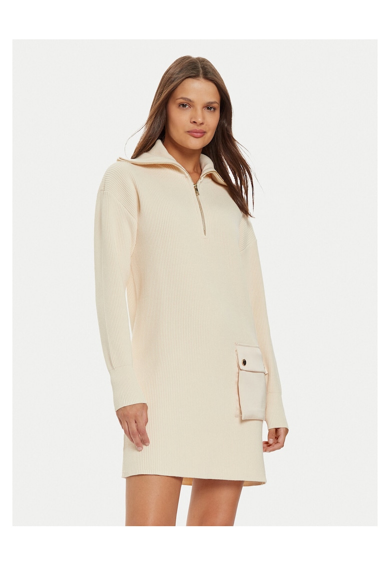 Rochie tricotata de dama bej