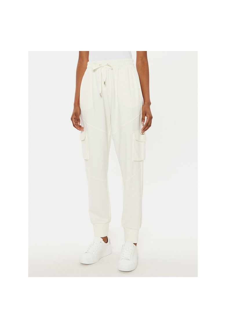 Pantaloni de trening pentru dama alb