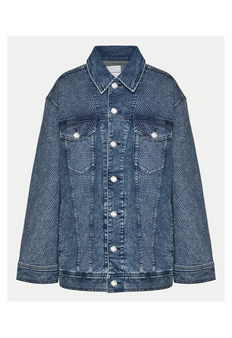 Geaca de blugi dama albastru marin - denim -