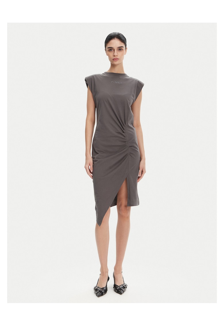 Rochie casual dama gri - material usor