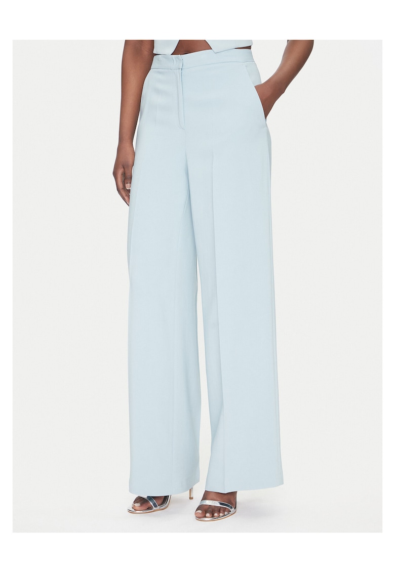 Pantaloni eleganti pentru dama albastru deschis