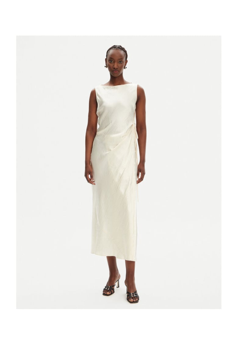 Rochie de cocktail - bej - fabrica de calitate -