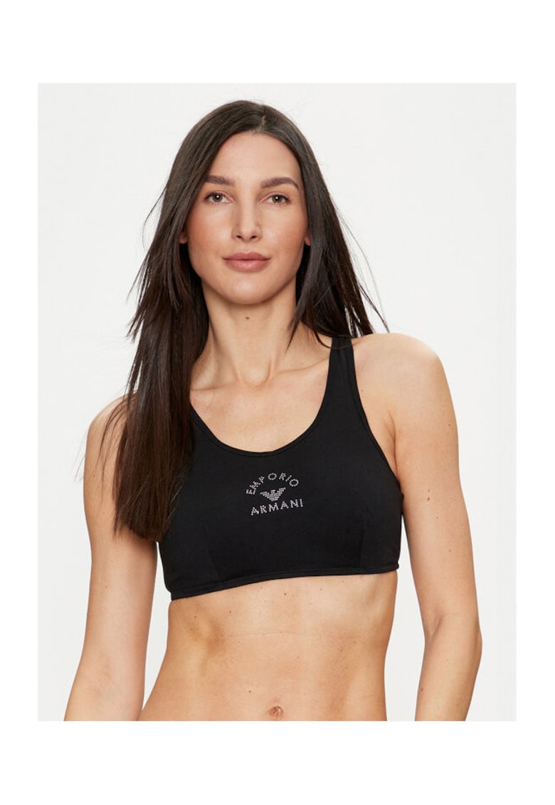 Sutien tip top dama negru - material elastic