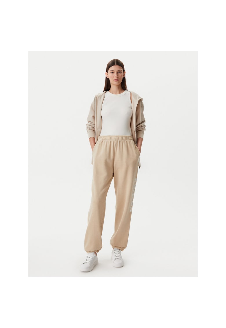 Pantaloni sport dama bej - trening -