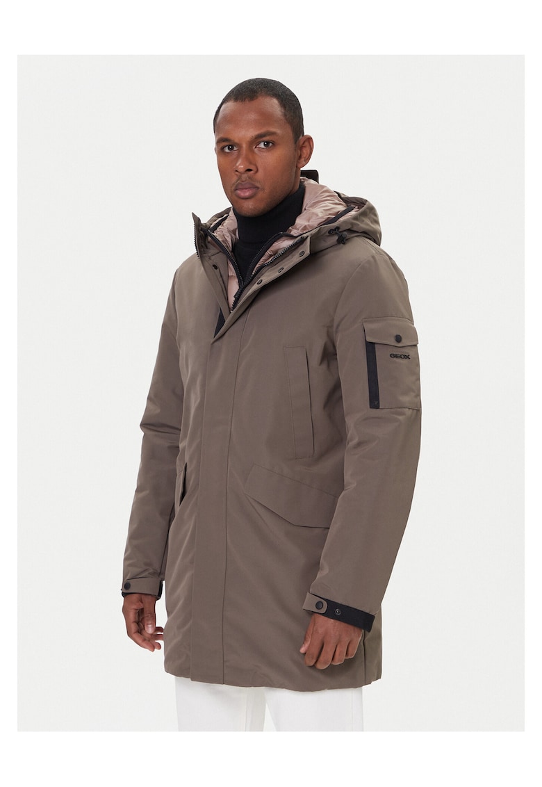 Parka barbati - maro - material impermeabil -