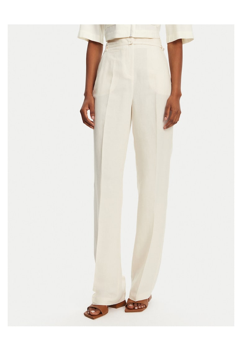 Pantaloni dama - ecru - material