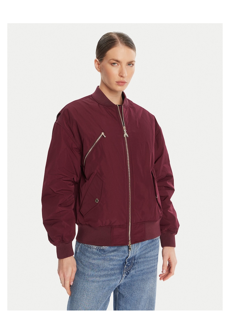 Patrizia Pepe Jacheta bomber de dama bordo -