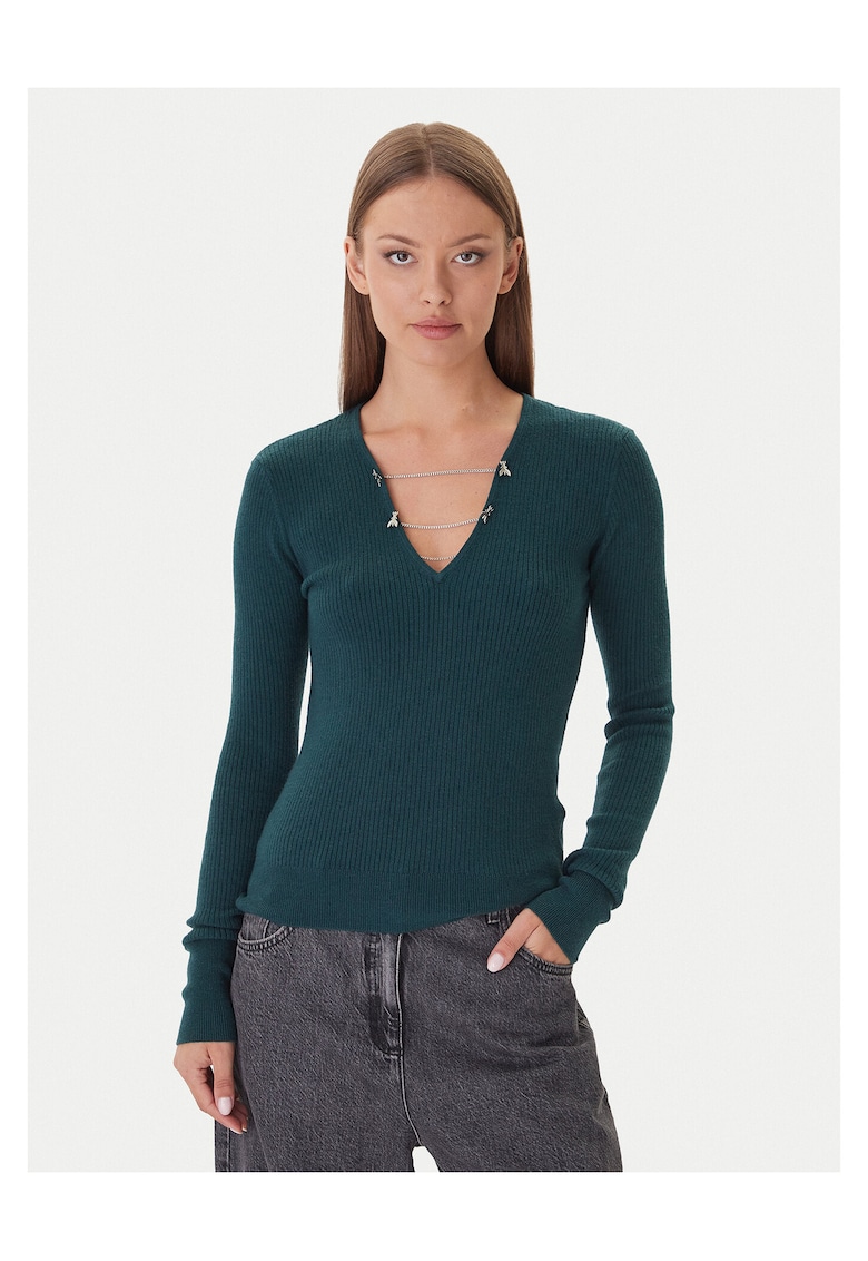 Pulover dama model 2K0331 K7S0 - verde inchis