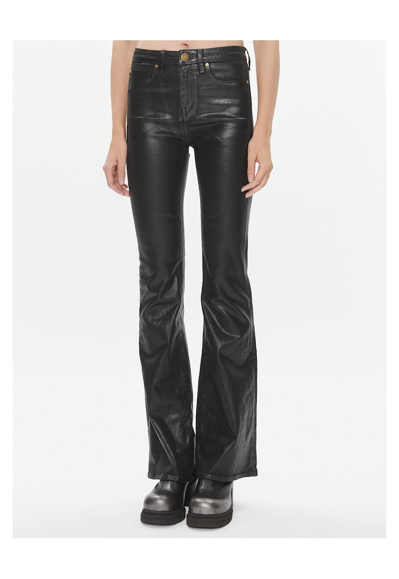 Blugi dama model bootcut - negru