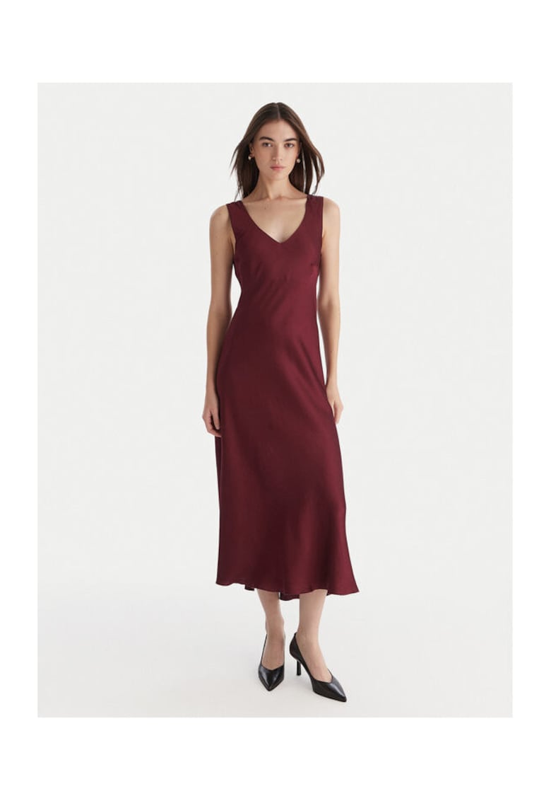 Rochie de cocktail - bordo - femei