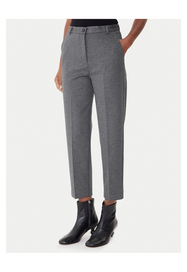 Pantaloni eleganti pentru dama gri -