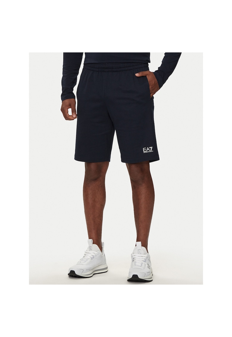 Pantaloni scurti sport barbati Emporio Armani - bleumarin -