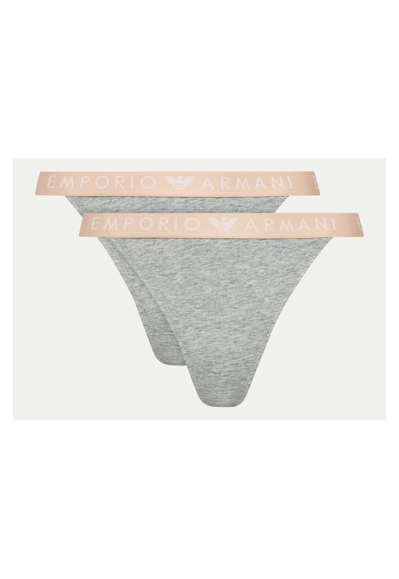 Set chiloti tanga gri - lenjerie intima dama -