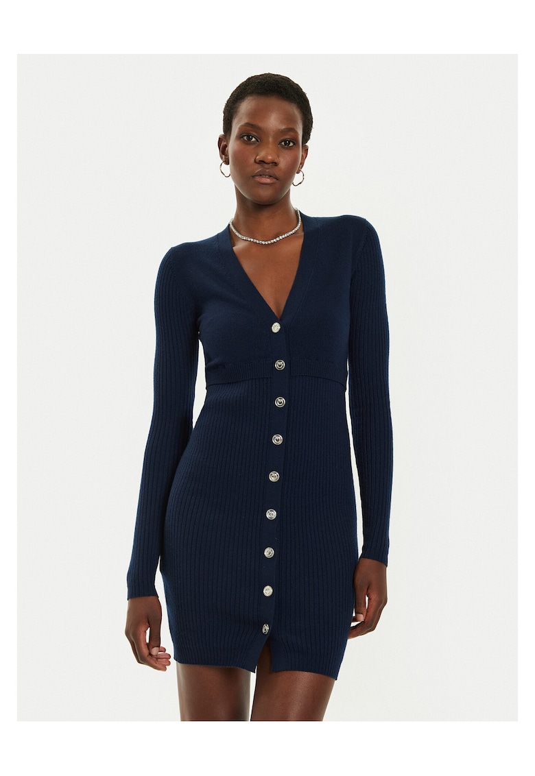 Rochie tricotata de dama Riserva 104017 A15Swqf - Bleumarin