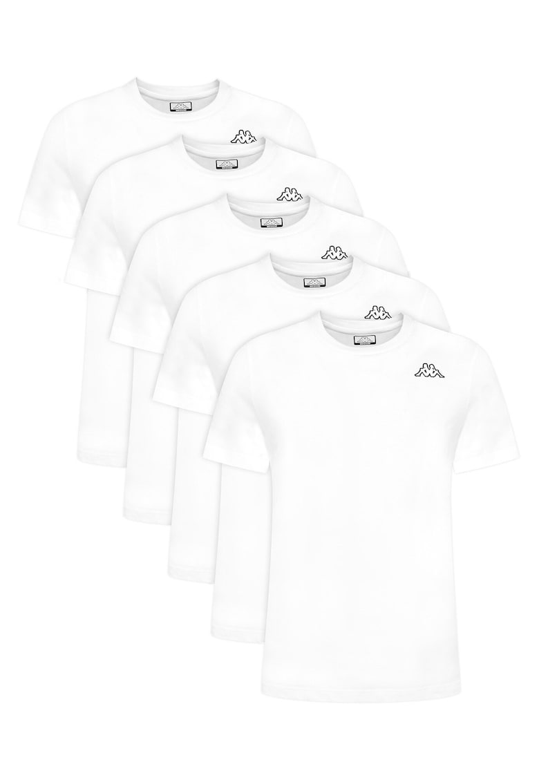 Set tricouri barbatesti albe - bumbac
