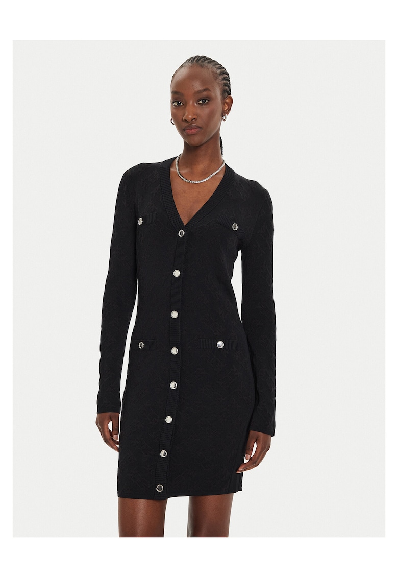 Rochie tricotata de dama negru