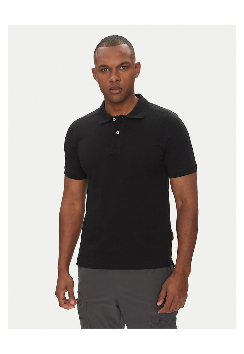 Tricou barbati negru - bumbac - model polo