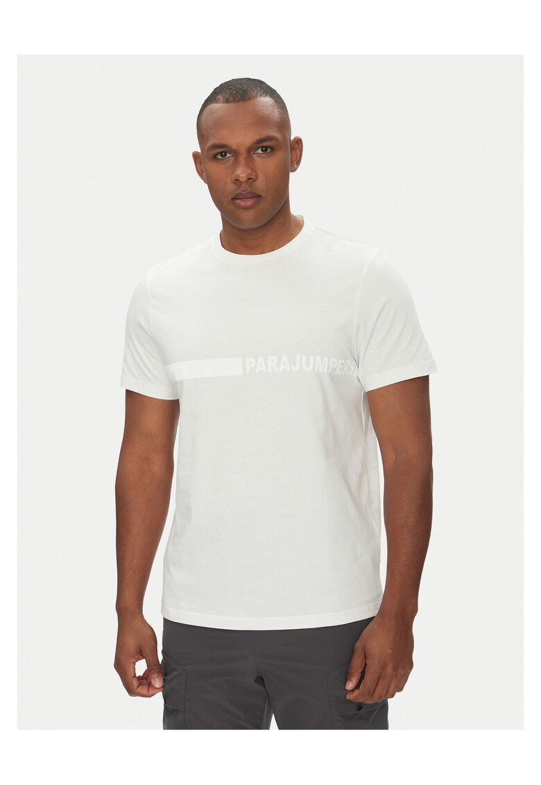 Tricou barbati alb - bumbac