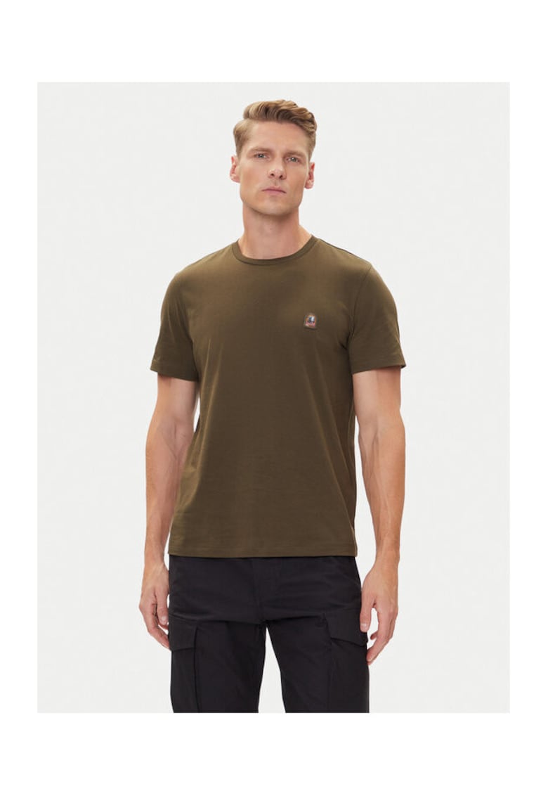 Tricou barbati kaki - bumbac