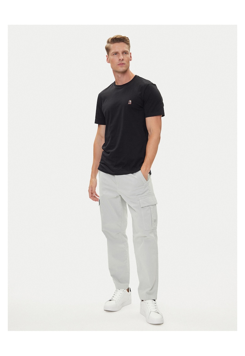 Tricou barbati - negru - bumbac