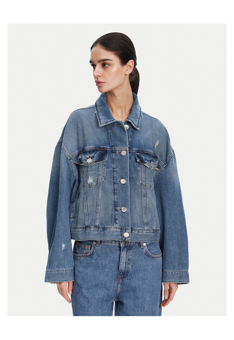 Geaca de blugi dama albastru - denim