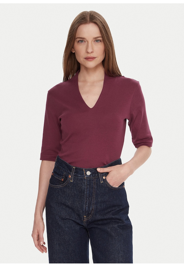 Bluza dama slim fit violet