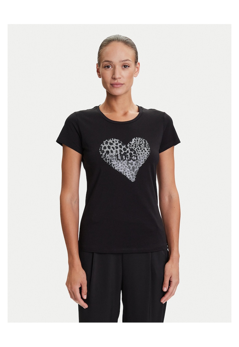 Tricou pentru dama - Negru - Print