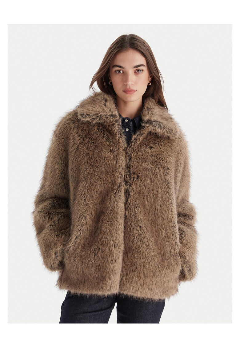 Haina de blana dama blana artificiala - maro