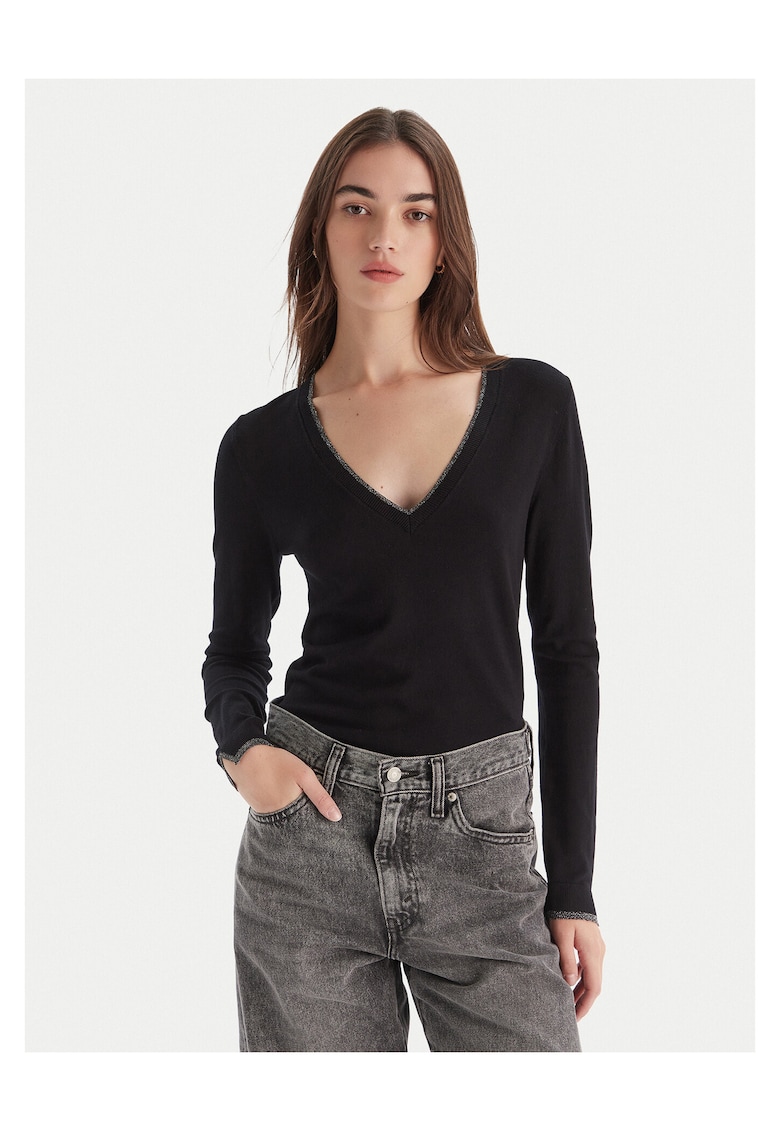 Pulover dama negru - moale