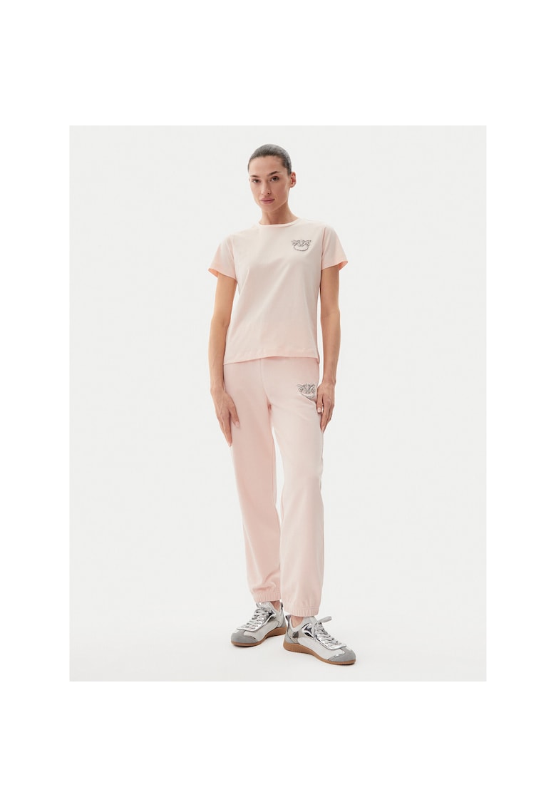Pantaloni sport dama roz - trening -