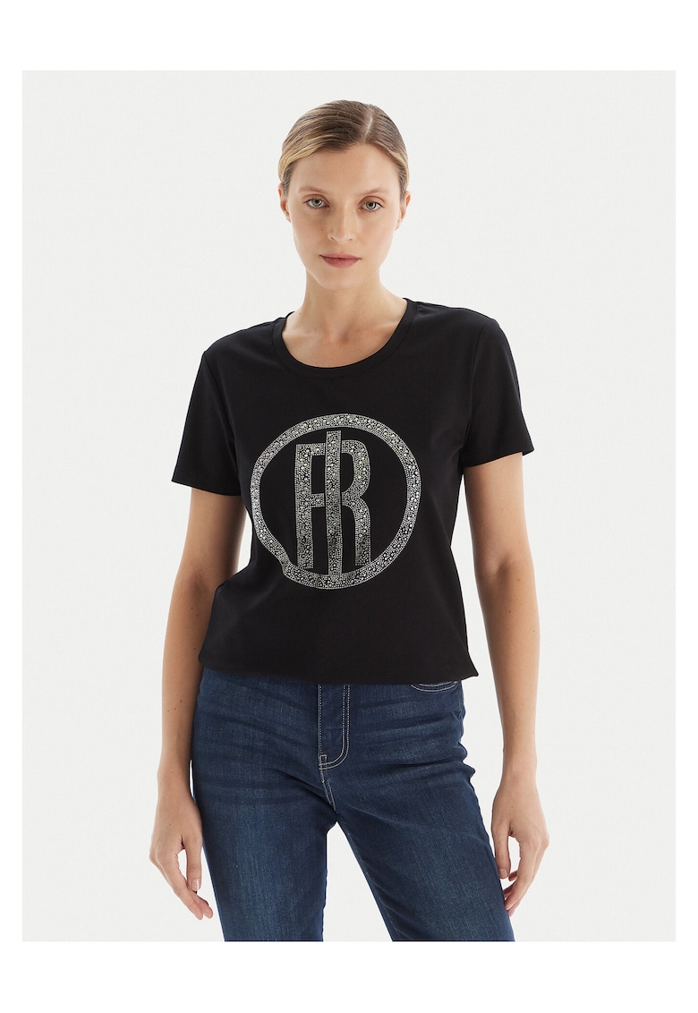 Fracomina Tricou dama negru - fabricat din material de calitate