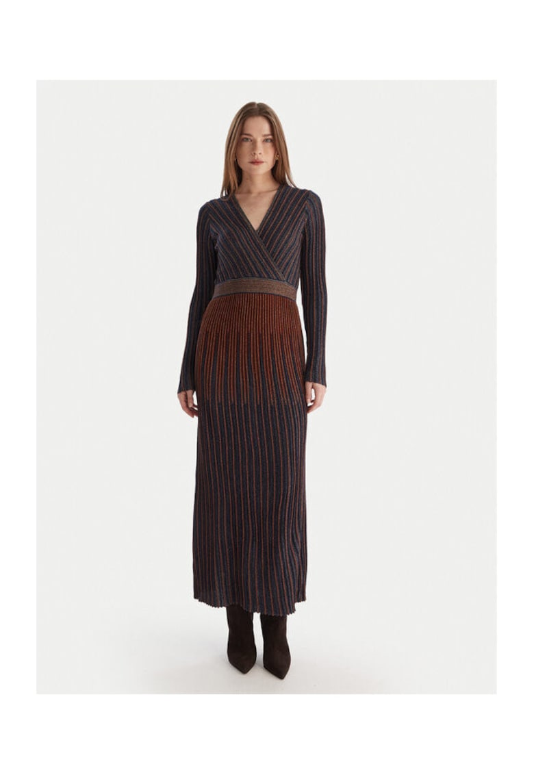 Rochie tricotata de dama colorata - fabricata din material de calitate
