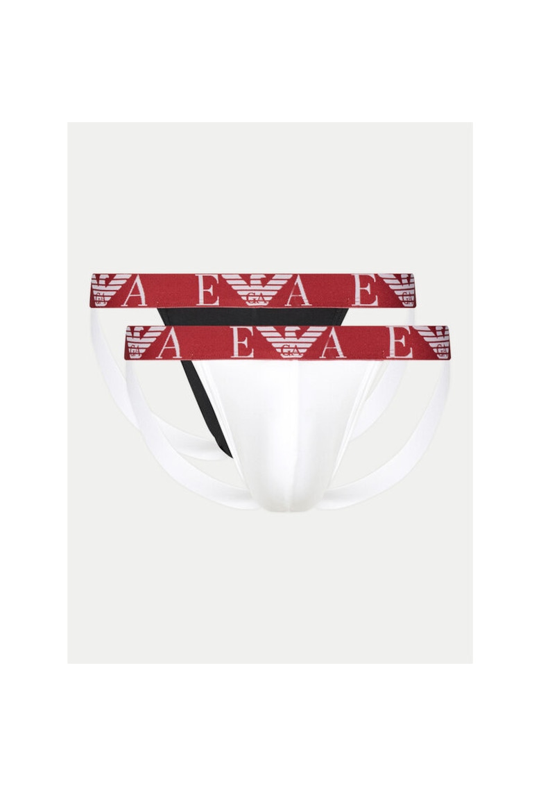 Set lenjerie intima sport barbati - Alb/Negru