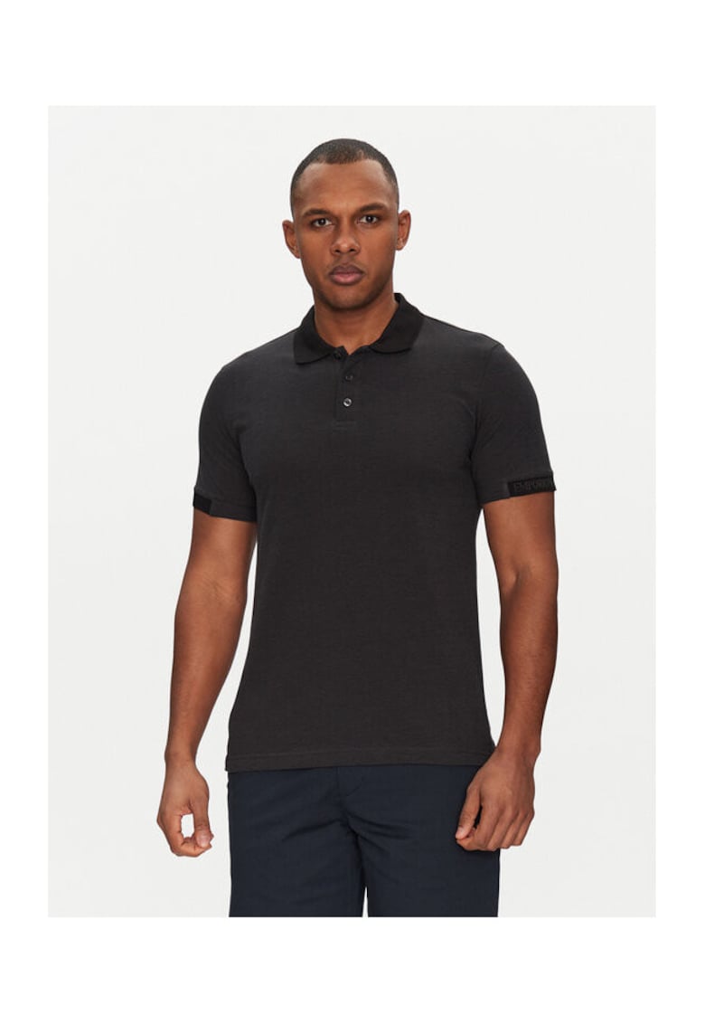 Tricou barbati negru - 100% bumbac