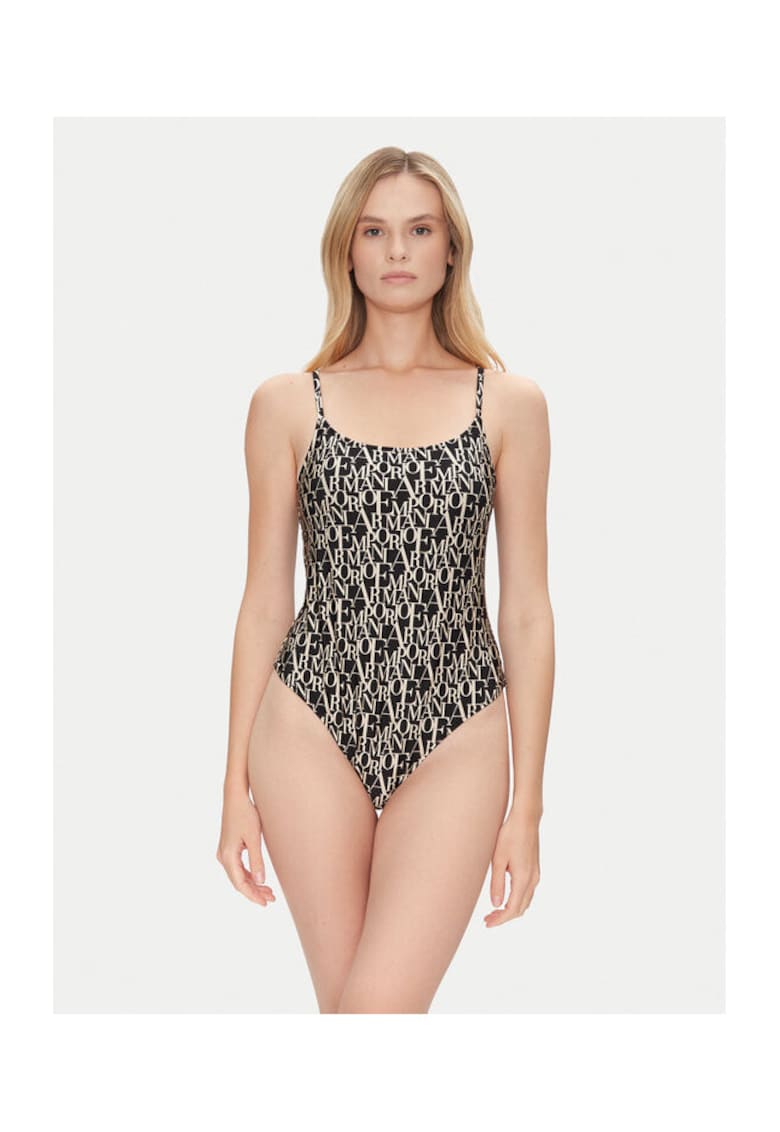 Costum de baie dama - Negru/Galben