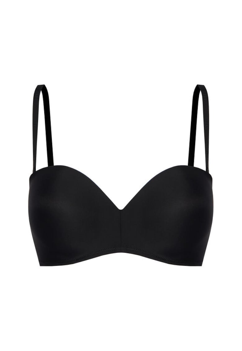 Sutien balconette si bandeau negru - Negru