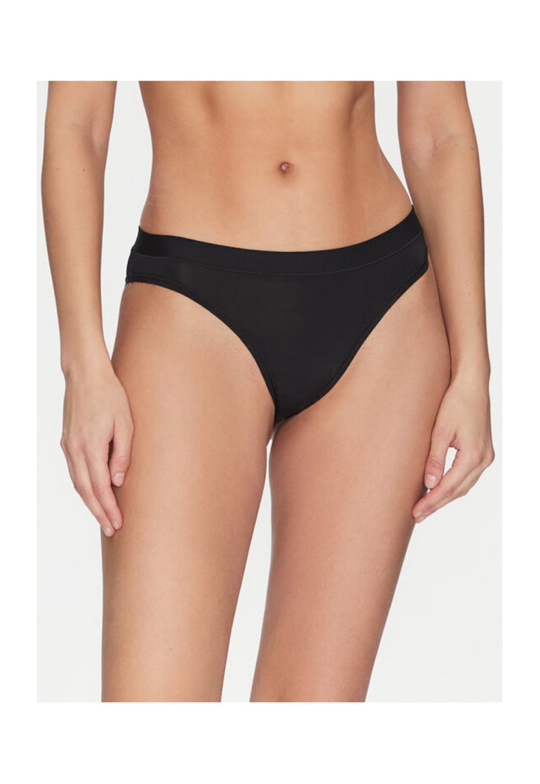 Chiloti brazilieni de dama negru - nylon