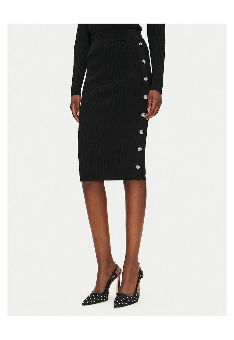 Fusta creion dama negru - fabrica elastica -