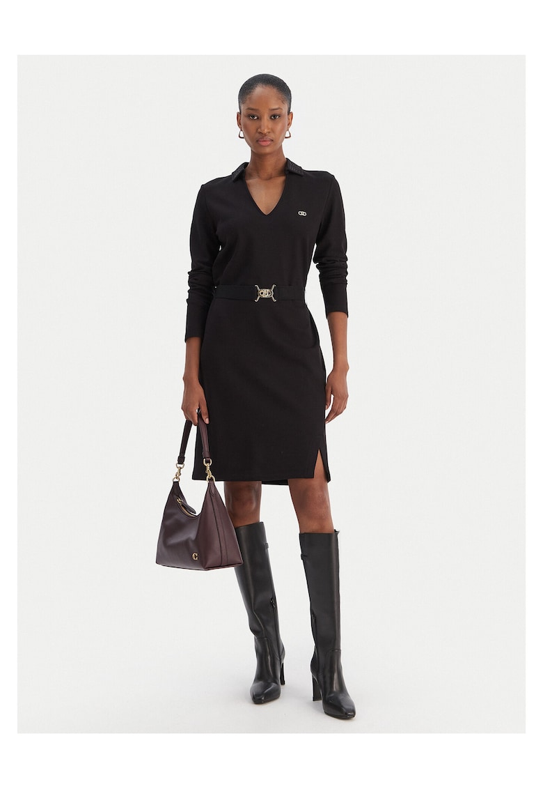 Rochie casual dama negru - din material confortabil