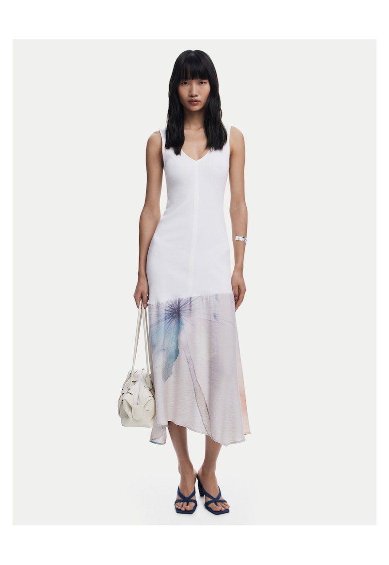 Rochie casual de dama alba