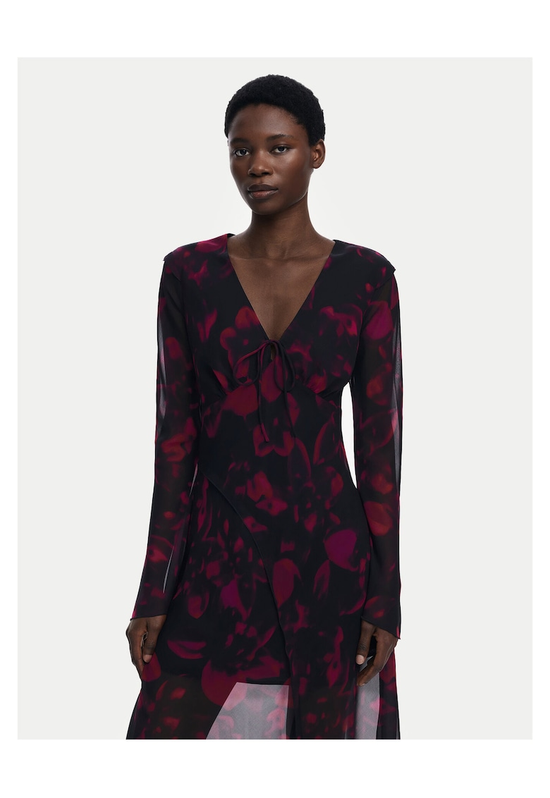 Rochie de cocktail dama bordeaux -