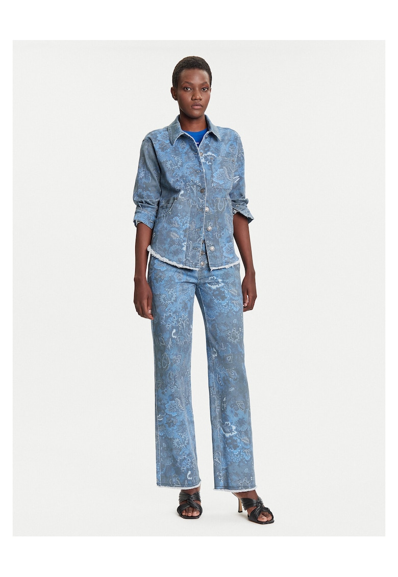 Camasa din denim pentru femei albastru