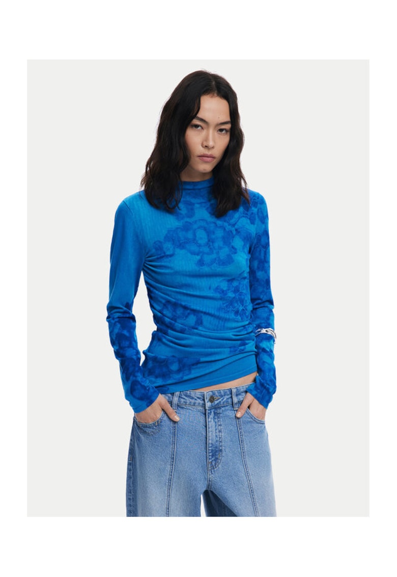 Bluza pentru dama albastru - tricotat -