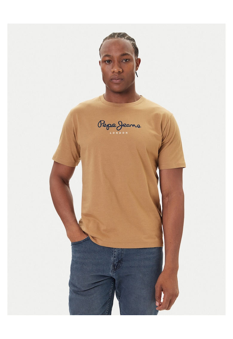 Tricou barbati maro - bumbac -