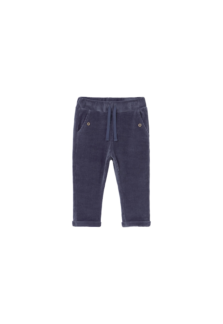 Pantaloni copii bleumarin - material