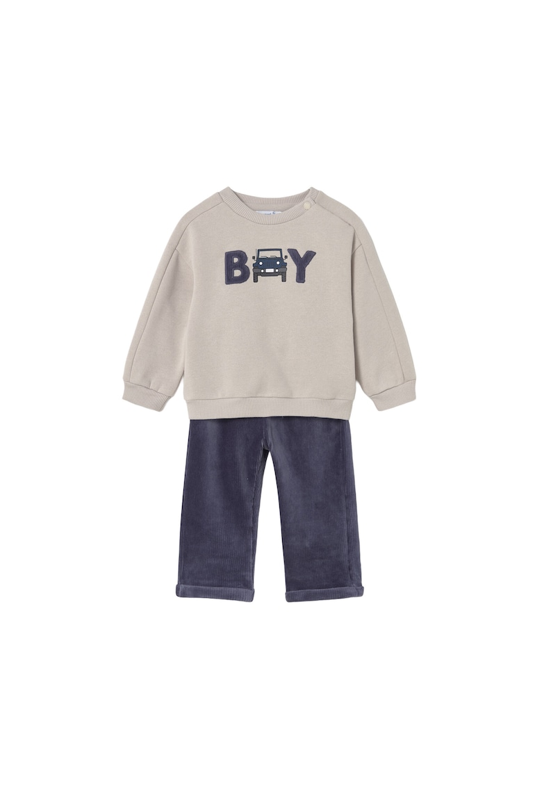Costum de baie pentru baieti maro - bleumarin - set
