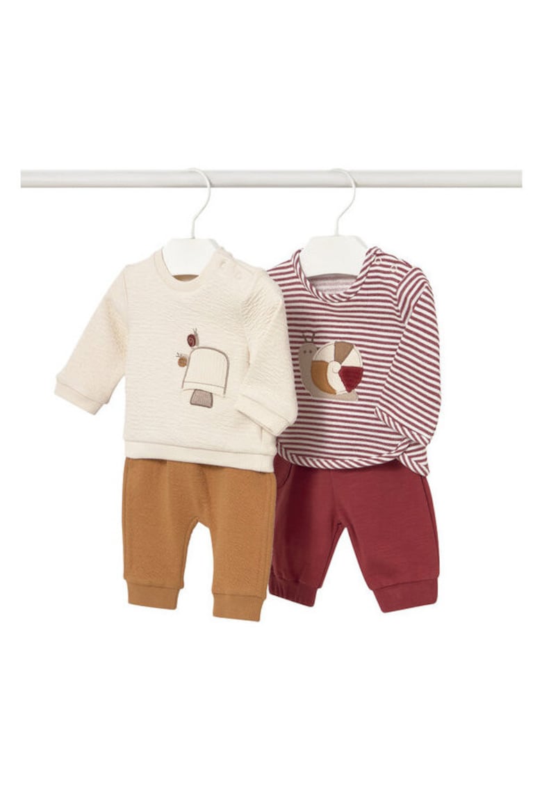 Set 2 compleuri pentru copii 2 perechi pantaloni de trening - 2 bluze - multicolor