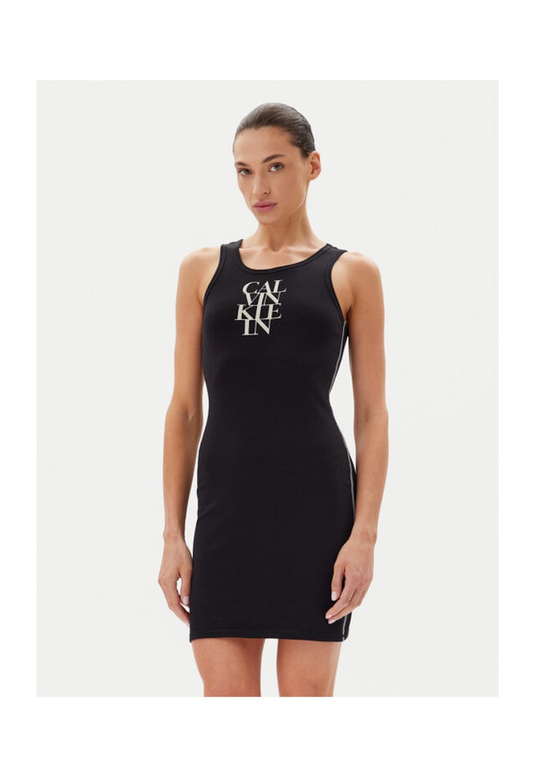 Rochie casual de dama negru -