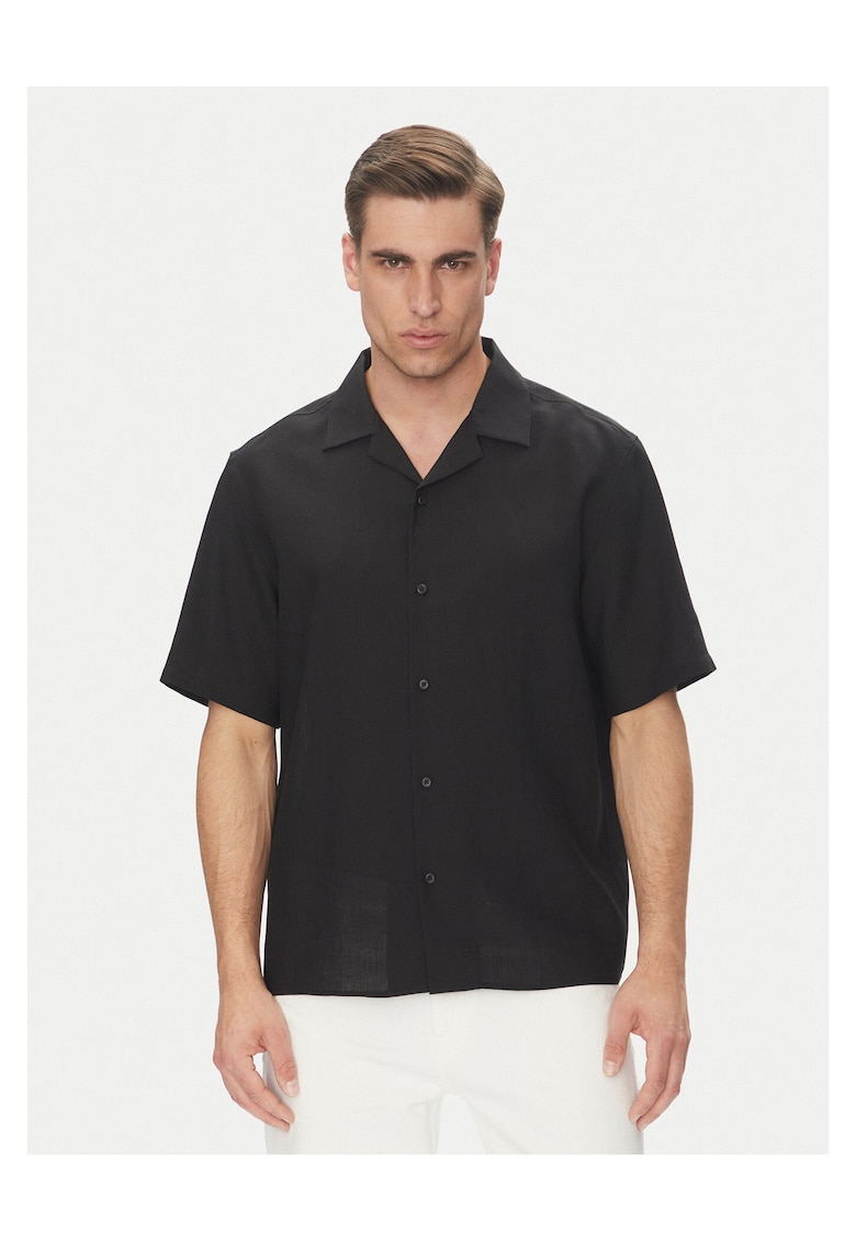 Camasa barbati negru - 100% bumbac